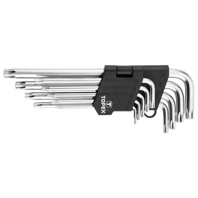 Klucze Torx długie TOPEX T10 - T50 srebrny 1 kpl.