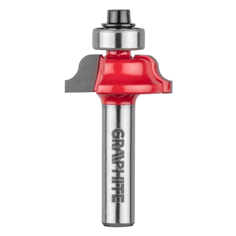 Frez kształtowy GRAPHITE z łożyskiem, ozdobny, HM, 25.7 x 9.7 mm, trzpień 8 mm 1 szt