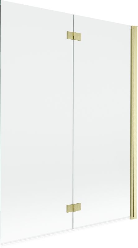 Parawan nawannowy Mexen Mist złoty szczotkowany 130 x 150 cm 2-skrzydłowy - 8A9-130-002-55-00-P 1 szt.
