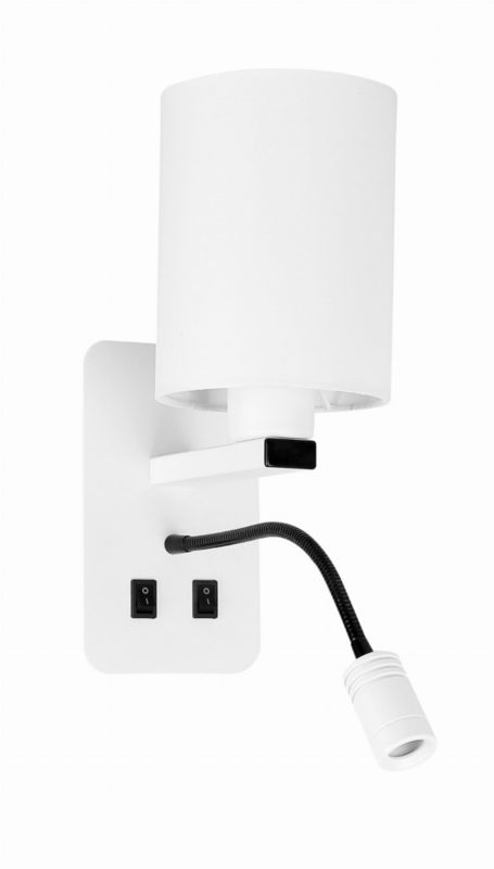 Kinkiet ścienny Candellux Magnum biało-czarny 2 x E27 x 43W IP20 wym: 40 x 21,5 x 12 cm - 1 szt.