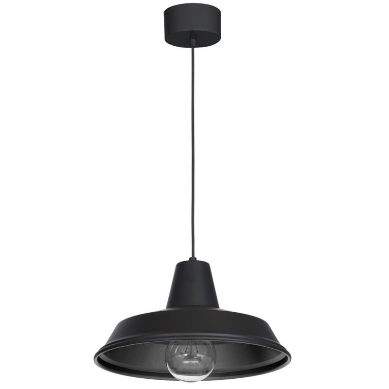 Lampa wisząca Luminex Class czarny matowy wym: 120 x 36 x 36 cm 1xE27 x 15W 1 szt.