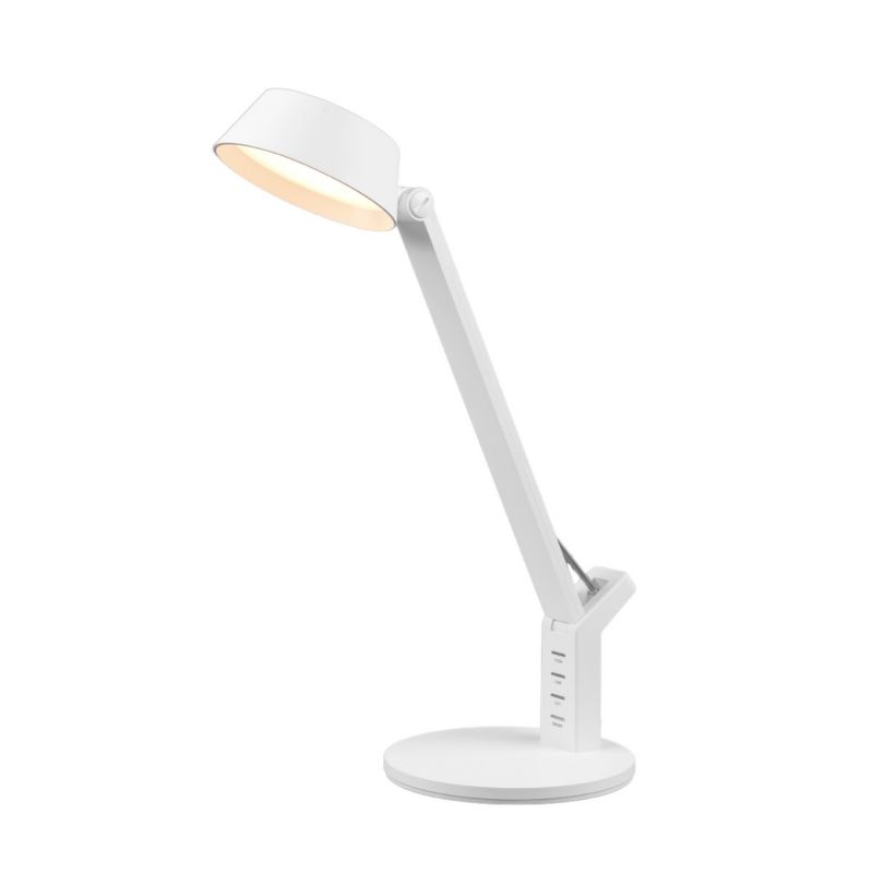 Lampa biurkowa Trio Ava biała LED 5W 2700K-6400K 600lm IP20 wym: 40.4 x 17.1 x 30.5 cm tworzywo sztuczne - 1 szt.
