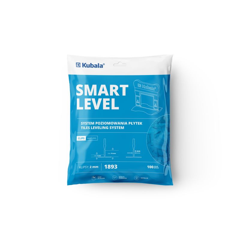 Klipsy Kubala Smart Level 2,0 mm paczka 100 sztuk