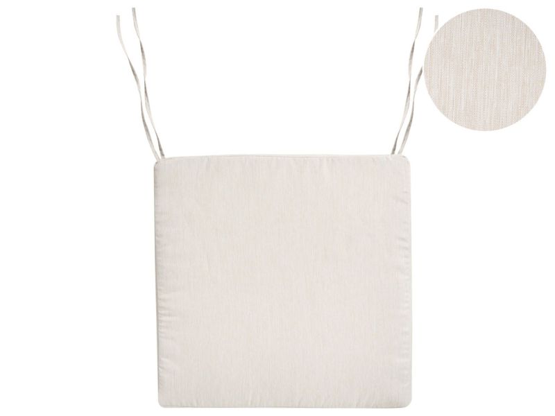 Poduszka na krzesło ogrodowe Sassari premium 46 x 46 cm Jasnobeżowy 1 szt.