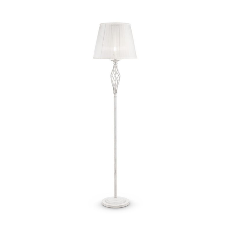 Lampa podłogowa stojąca Maytoni Grace biała klasyczna 1 x E14 x 40W wym: 165 x 38 x 38 cm - 1 szt.