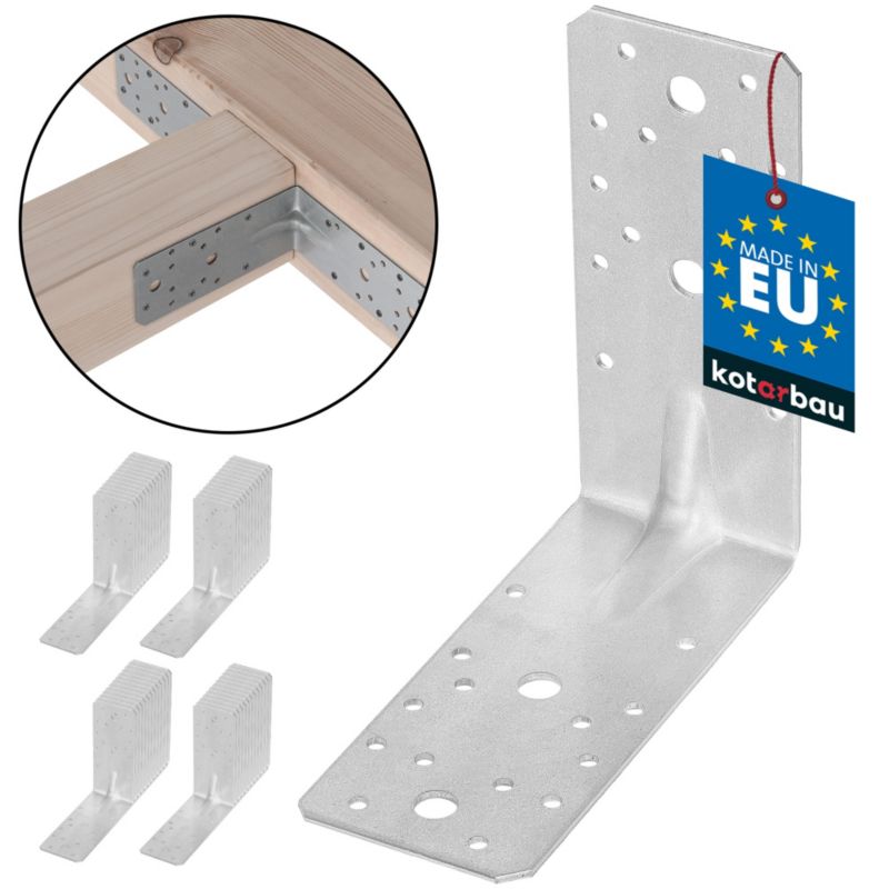 Kątownik łącznik KOTARBAU ciesielski 150x150x65 mm 50 szt.