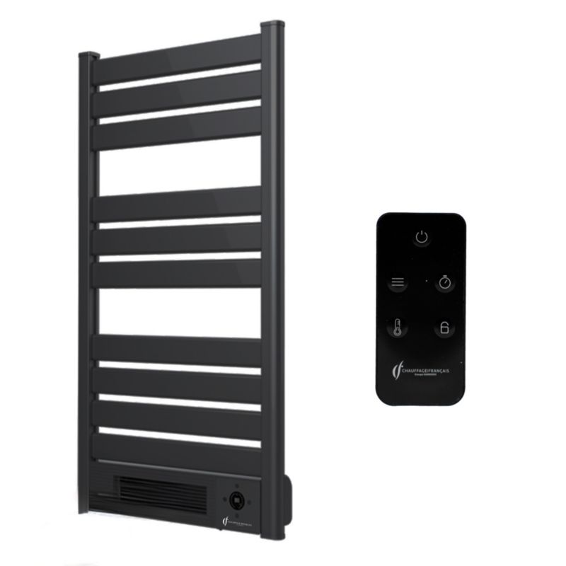 Grzejnik elektryczny Sannover Omiros 2000 W ścienna z dmuchawą Czarny 1 szt.