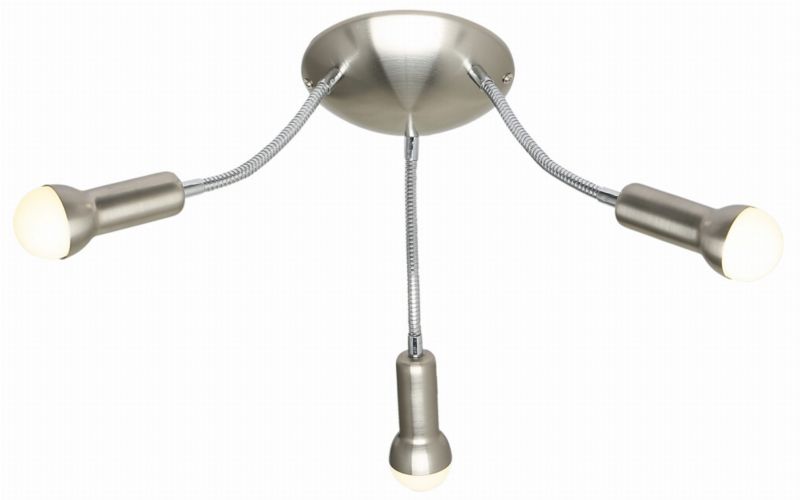 Lampa sufitowa wisząca Candellux Arc srebrna wym: 25 x 44 x 44 cm 3xE14 x 40W 1 szt.