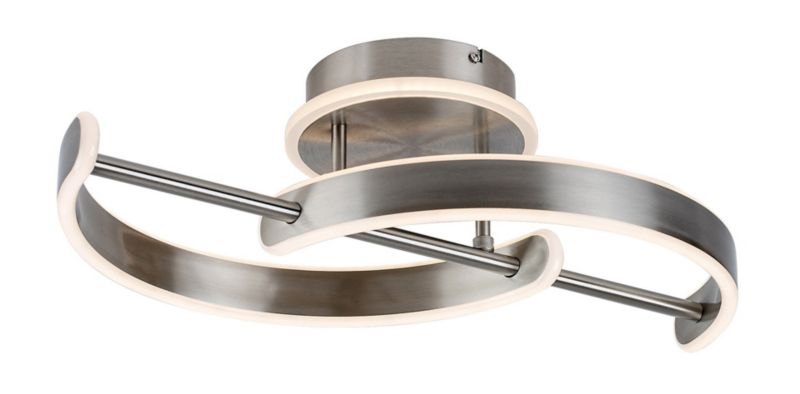 Lampa sufitowa wisząca Rabalux Jarnelle 0521 chrom satynowany-biała nowoczesna wbudowany LED 30W 1 szt.