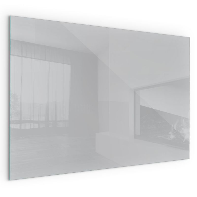 Szklana Podkładka Pod Kominek Prostokąt Wallfluent 60x40 cm Jasnoszary odcień 1 szt.