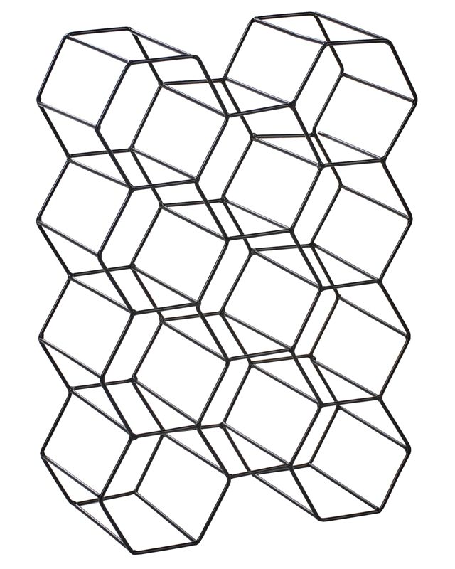 Stojak na wino Tralee Czarny 1 szt.