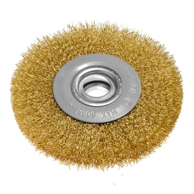 Szczotka druciana tarczowa GRAPHITE 125 x 20 mm, drut skręcony, mosiądzowany 1 szt