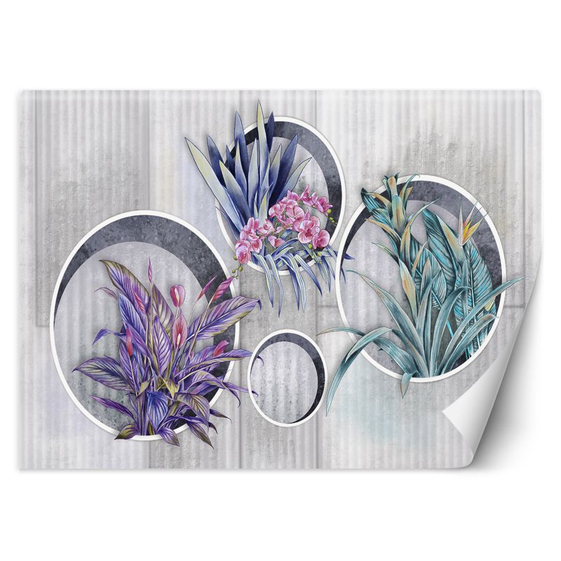 Fototapeta Feeby Kwiaty w kole abstrakcja 150x105 1 szt