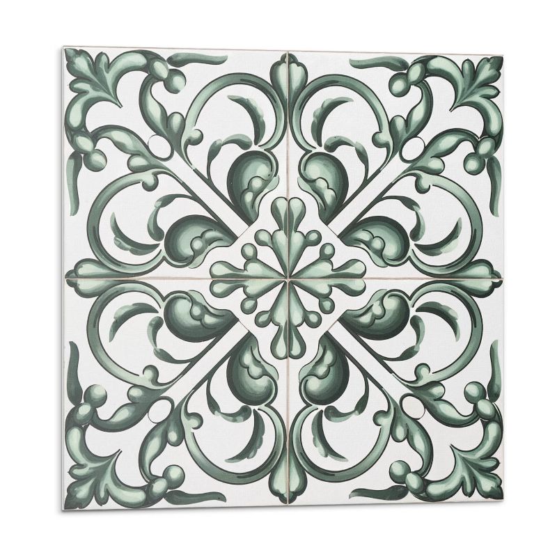 Kafelki samoprzylepne Wallfluent 30x30 cm Symetryczne wzory roślinne w ujęciu 9 szt.