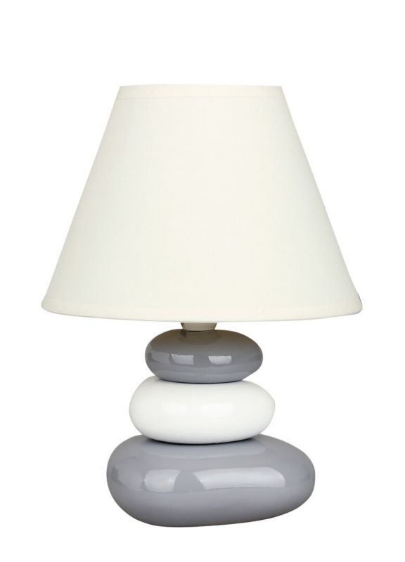 Lampka stołowa Rabalux Salem biała 1 x E14 x 40W IP20 wym: 25 x 18 x 18 cm ceramika - 1 szt.