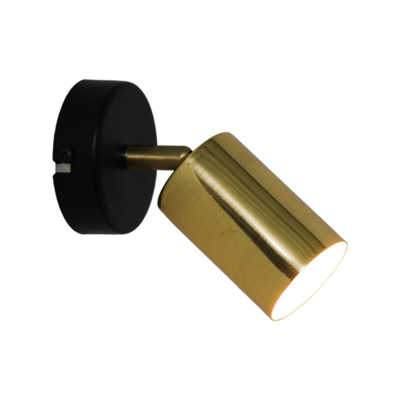 Kinkiet ścienny Zuma Line Vila czarno-złoty 1 x GU10 x 50W IP20 wym: 13 x 12 cm - 1 szt.