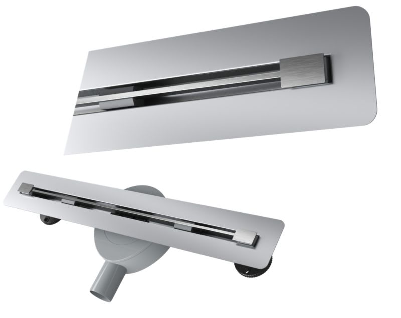 Odpływ Liniowy Pod Płytkę 50cm Granitan Luno Inox Stal 2w1 Prysznic Brodzik Syfon 1szt.