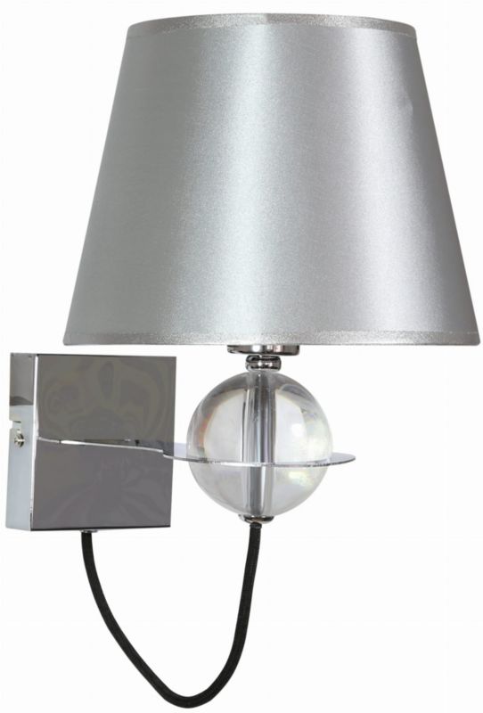 Kinkiet ścienny Candellux Tesoro chromowany przezroczysty-srebrny 1 x E14 x 40W IP20 wym: 33 x 22 x 27 cm - 1 szt.