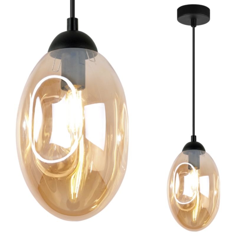 Lampa sufitowa wisząca Light Home LH Vigo 1x E14 60W miodowy 1szt.
