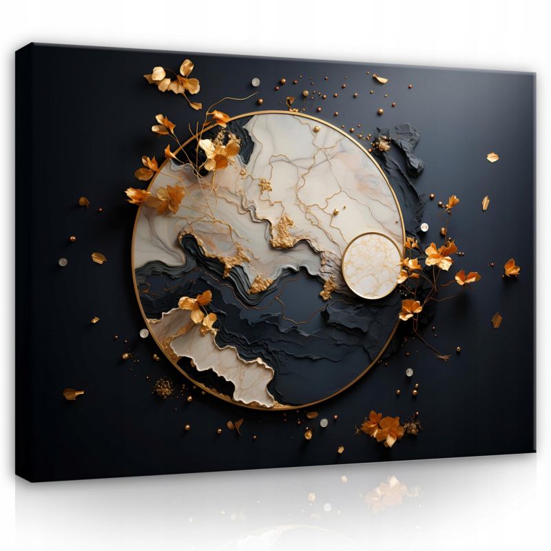 Obraz Na Płótnie WALLARENA 120x80 cm Do Sypialni Salonu Abstrakcja Marmur 1 szt.