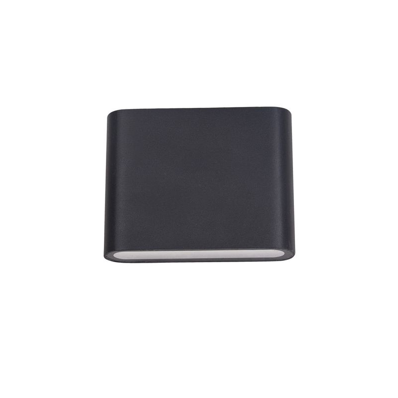 Kinkiet ścienny zewnętrzny Italux Romano czarny LED 6W 3000K 360lm IP54 wym: 9 x 11 x 3 cm aluminium - 1 szt.