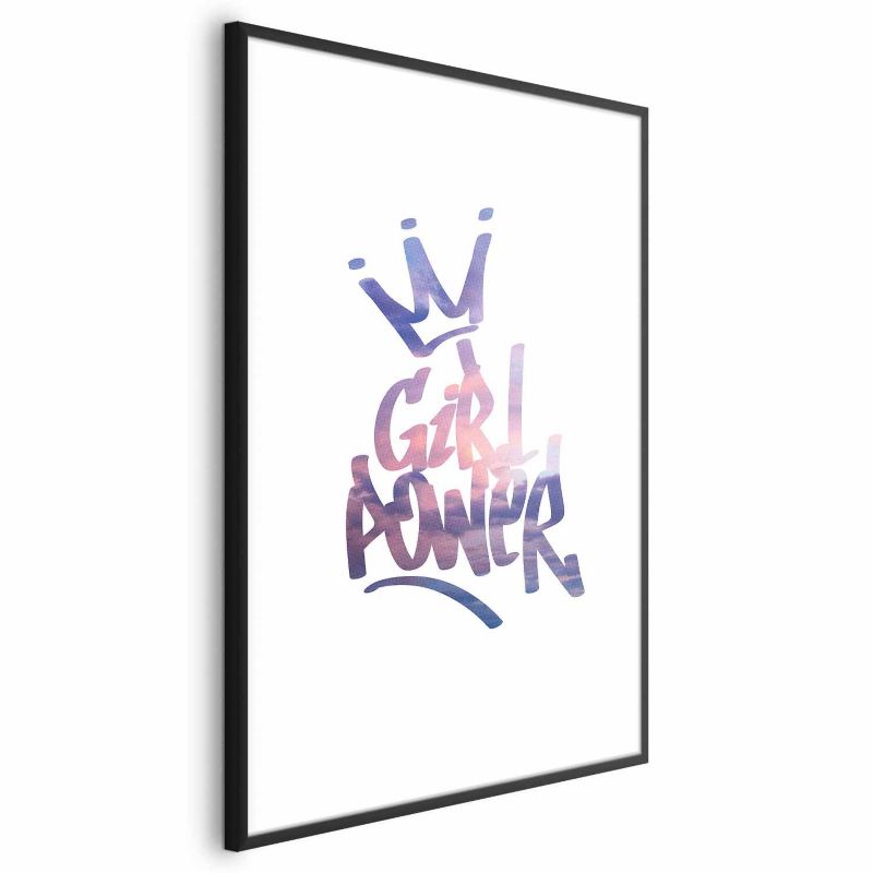Plakat Artgeist Girl Power 21x30 cm z ramą czarną 1 szt
