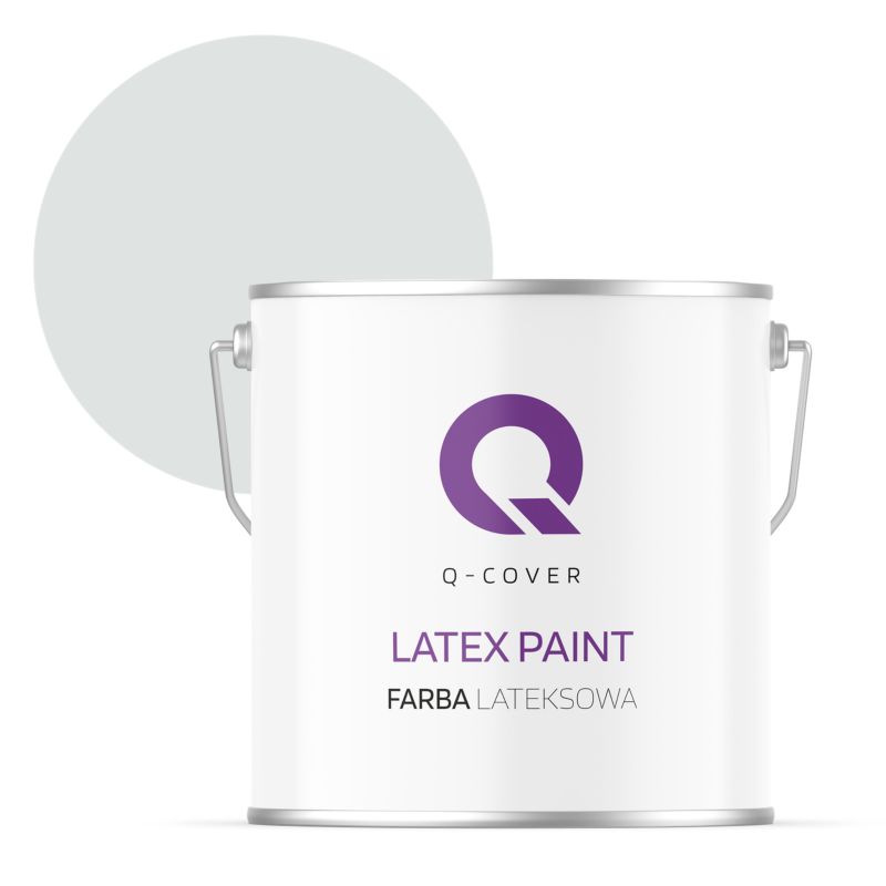Farba Lateksowa Do Ścian i Sufitów Q-Cover Biel złamana w khaki H1675 Głęboki Mat 5L