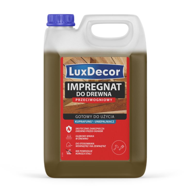 Impregnat do drewna Luxdecor przeciwogniowy palisander 5 kg