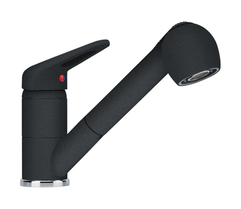 Bateria kuchenna Franke Prince II wyciągana, granit, czarny, Fragranite, 1 szt.