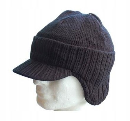 Czapka FEINZ Z Daszkiem Czarna Ushak Ciepła Zimowa 1 szt.