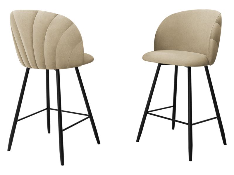 Hoker MIRJAN 24 tapicerowany z oparciem K99 H piaskowy 1 szt.