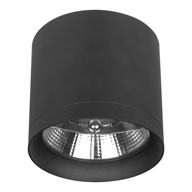Oprawa natynkowa AR111 GU10 LED MasterLED 110x118 mm IP20 czarna halogenowa spot 1 szt.