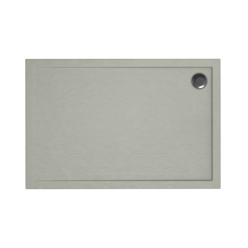 Brodzik akrylowy Schedpol Atla prostokątny 90 x 100 x 4,5 cm beton