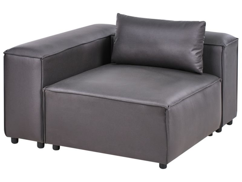 Moduł narożny Brande Ekoskóra Czarny Prawostronny 1 szt.