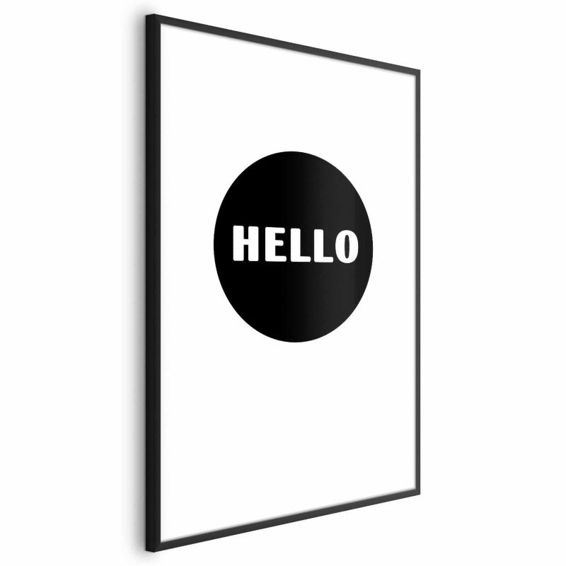 Plakat Artgeist Na dzień dobry 60x90 cm z ramą czarną 1 szt