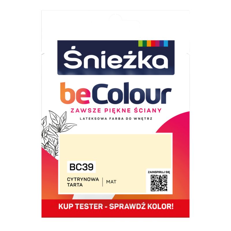 Tester farby Śnieżka Becolour cytrynowa tarta 25 ml