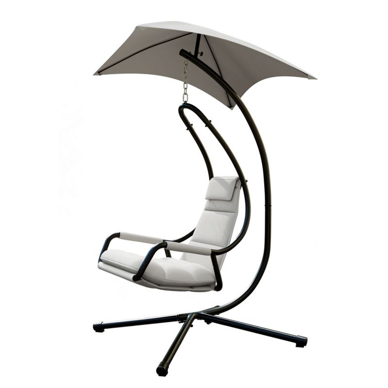 Fotel wiszący MIRJAN 24 Werikon czarny/jasny szary 1 szt.