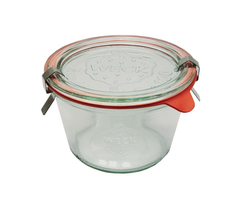 Słoik MODO24 Weck 370 ml fi 100 mold szklane wieko gumka zapinki 1 kpl.