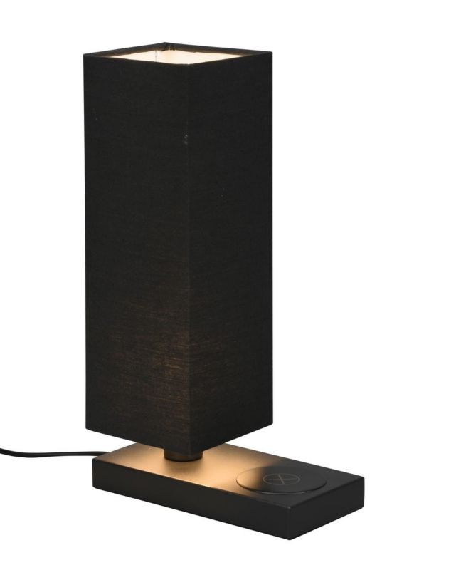 Lampka stołowa RL Haley czarna 1 x E14 x 40W IP20 wym: 35 x 10 x 20 cm tkanina - 1 szt.