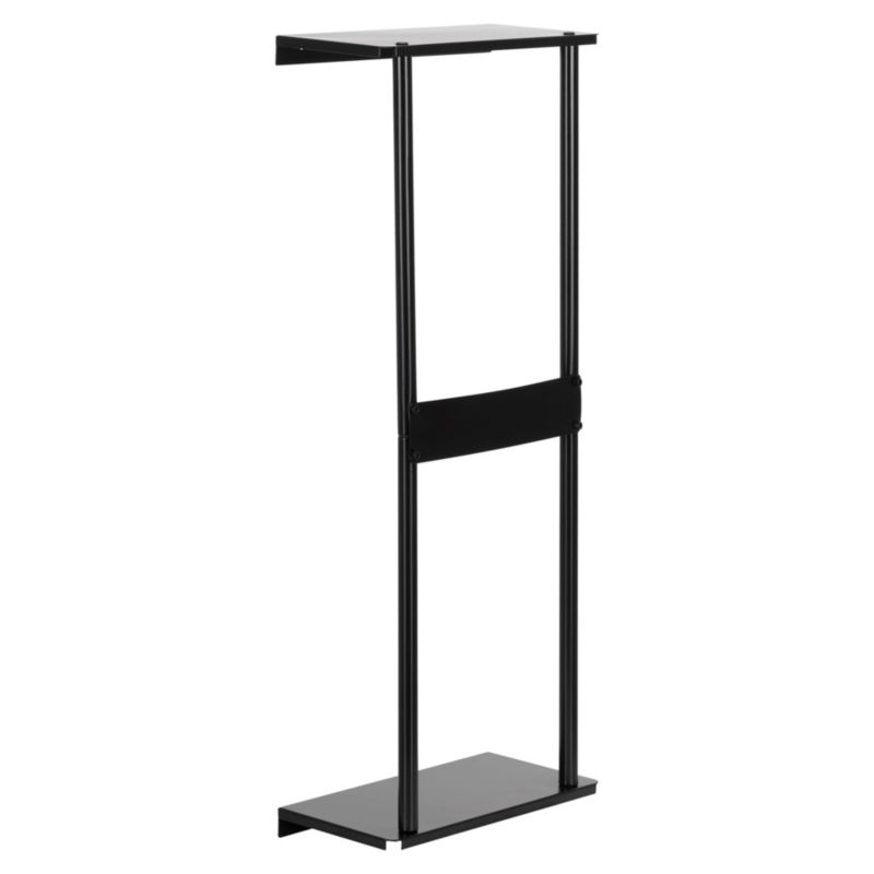 Wieszak, półka łazienkowa na ręczniki Springos ścienna, metalowa, czarna 1 szt.