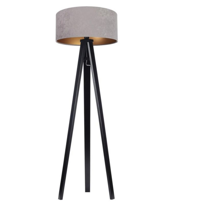 Lampa Bps Koncept stojąca HOME 50 szara/złota/czarna 1 szt