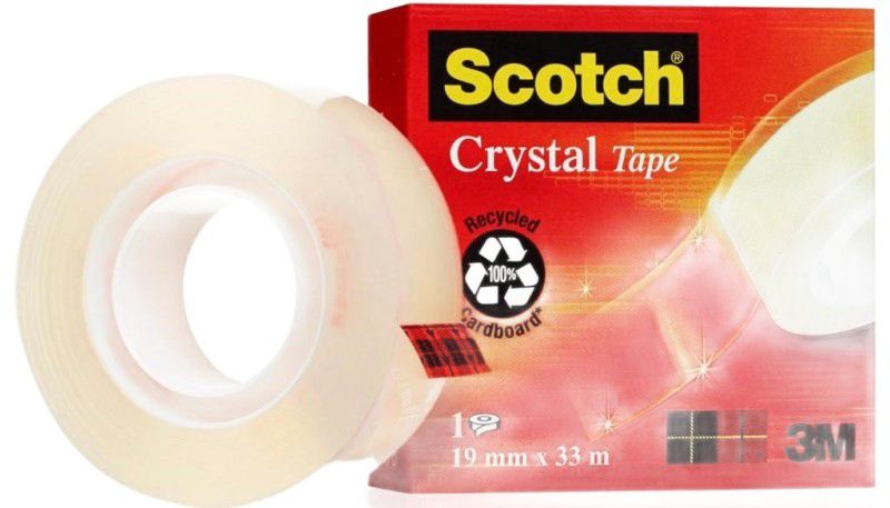 Taśma Scotch Biurowa SCOTCH CRYSTAL w pudełku 19mm/33m 1 szt.