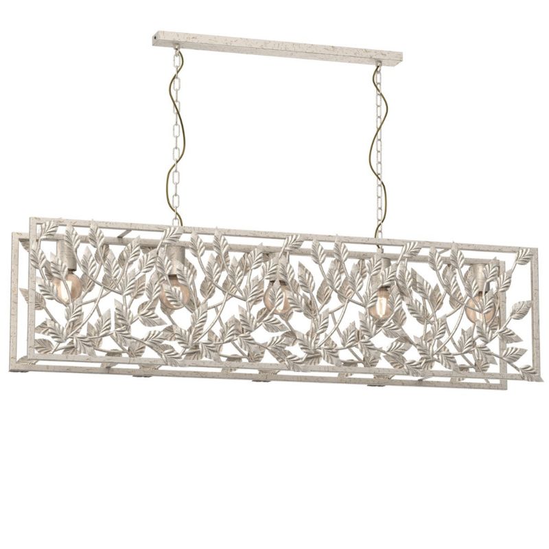 Lampa wisząca Luminex Arion złota patyna wym: 86 x 120 x 20 cm 5xE27 x 15W 1 szt.