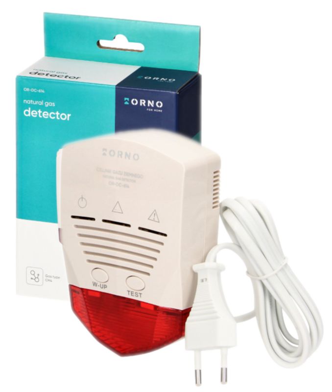 Czujnik gazu ziemnego ORNO do gazu z sieci - 1 szt