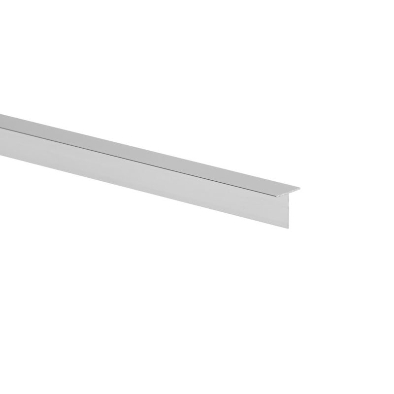 Profil T aluminiowy 2600 x 16 x 16 x 1 mm srebrny połysk