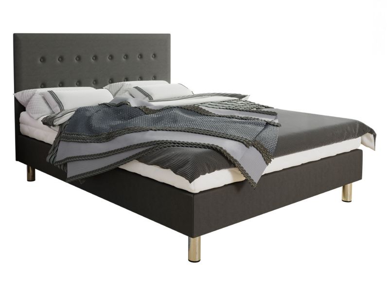 Łóżko kontynentalne MIRJAN 24 Lux 120x200 mysi szary 1 szt.