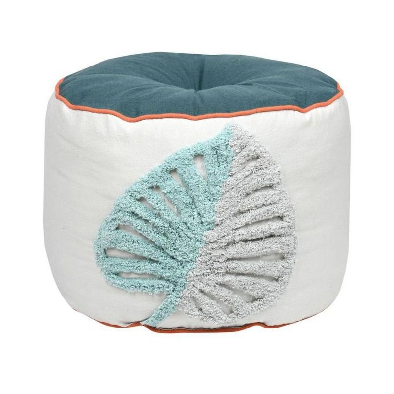 Pufa Kentia STOF dekoracyjna 40X30 cm Liść siedzisko