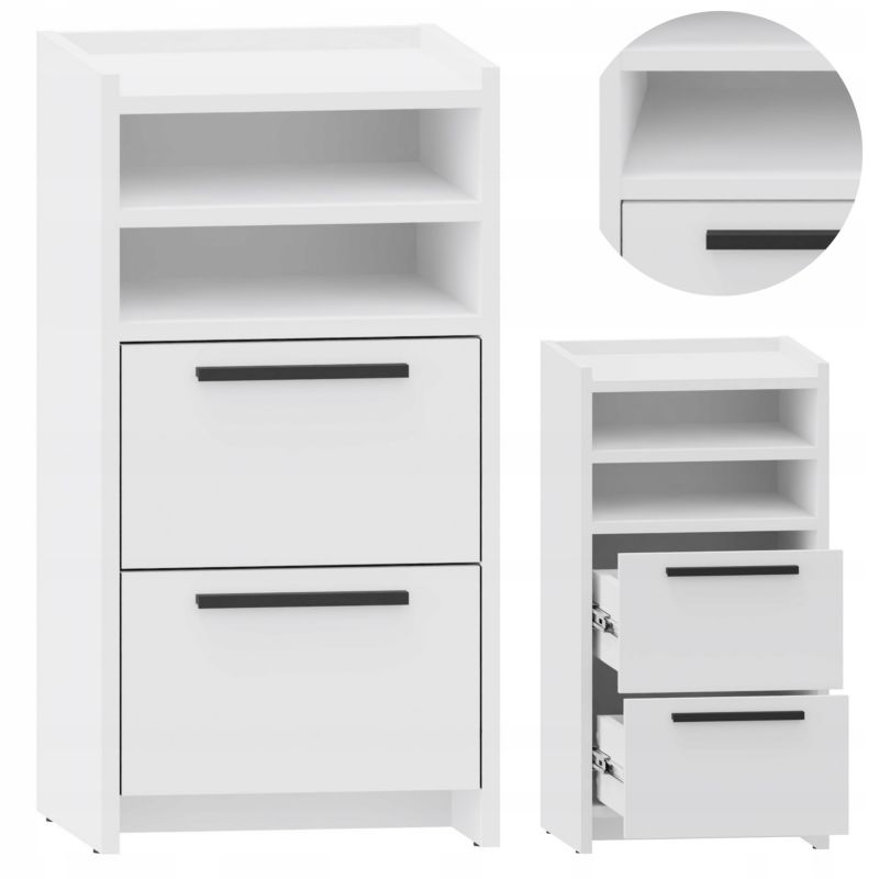 Komoda Matkam szafka ALTIVO 2SW2O regał biały 1 szt.