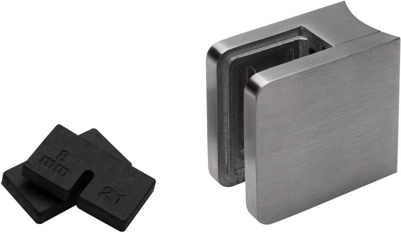 Uchwyt do szyby Kornik zaokrąglony nierdzewny