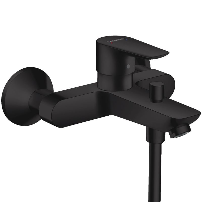 Bateria Hansgrohe wannowa Jednouchwytowa Talis E czarny matowy 1 szt.